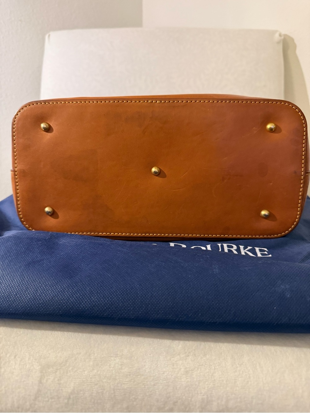 Dooney & Bourke Florentine Tan Leather Medium Shoulder Bag - Picture 8 of 16